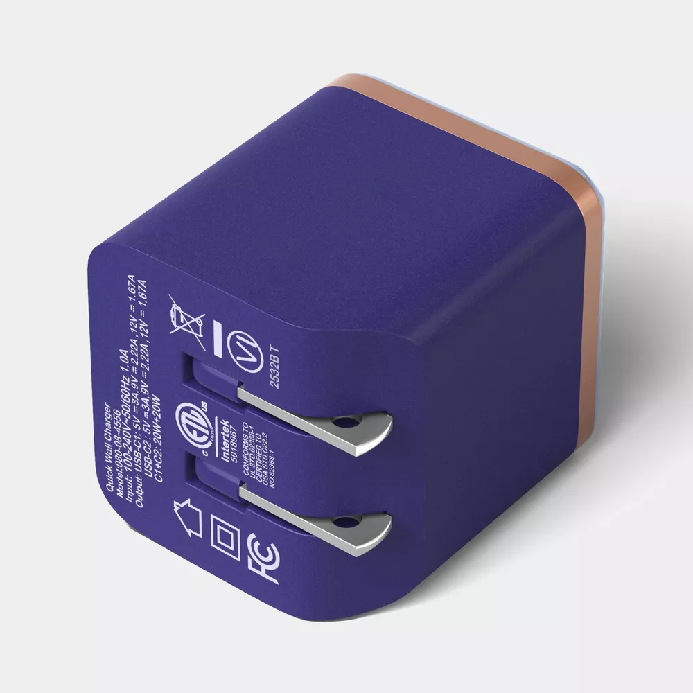 40W Dual USB‑C Port Wall Charger view 3