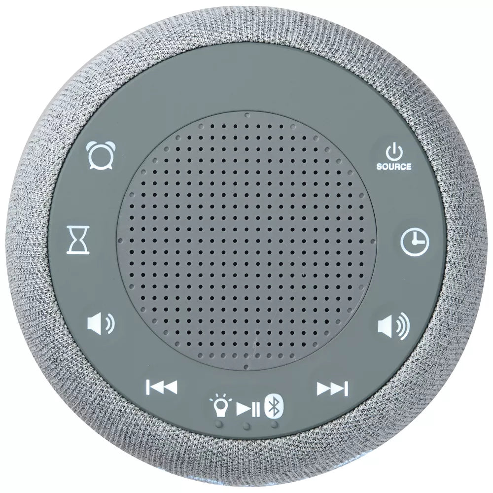 Bluetooth White Noise Alarm Clock Speaker with Color‑Changing Night Light view 2