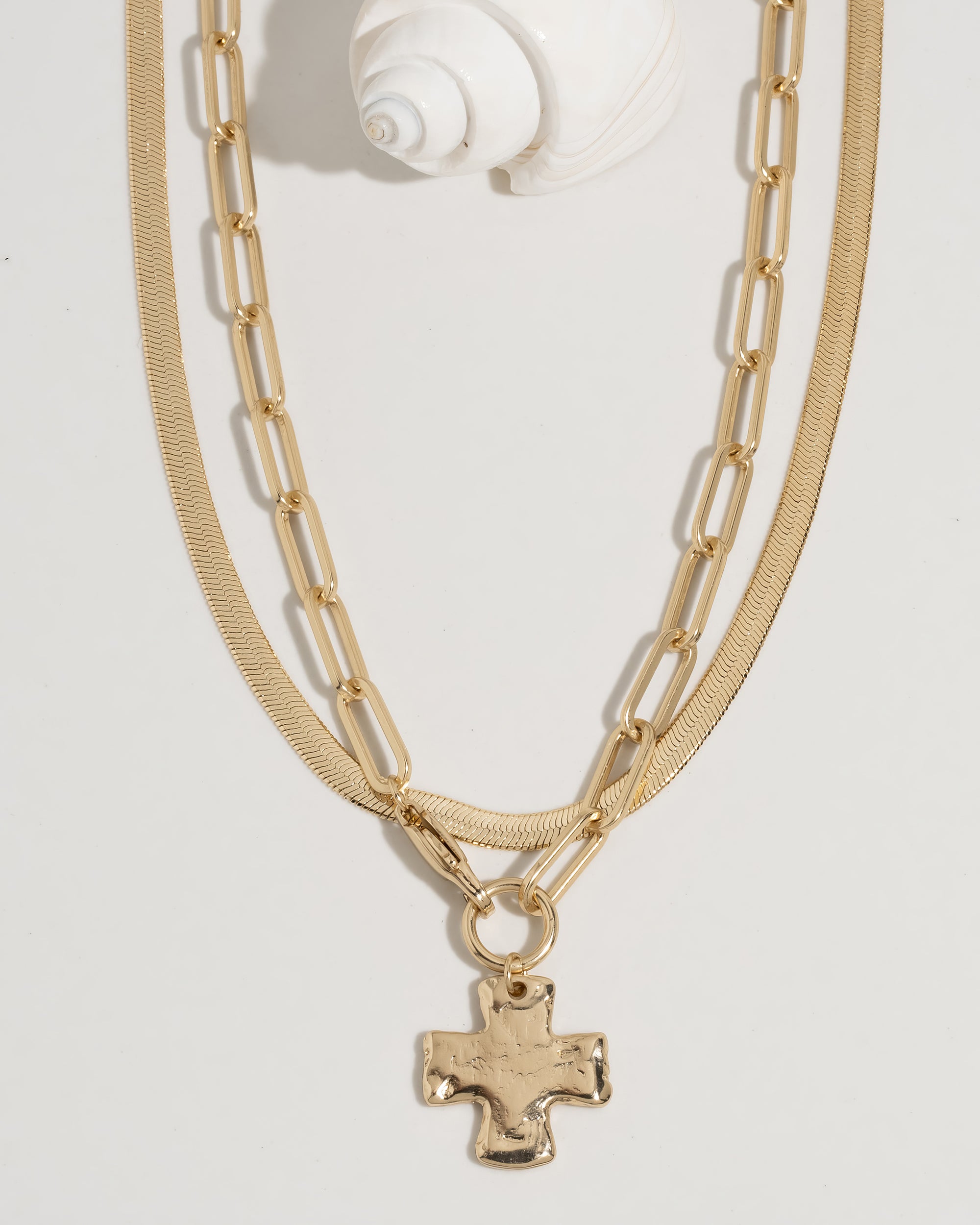 Chunky Cross Necklace Set - Image 3